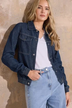 Tall Denim Bomber Jacket