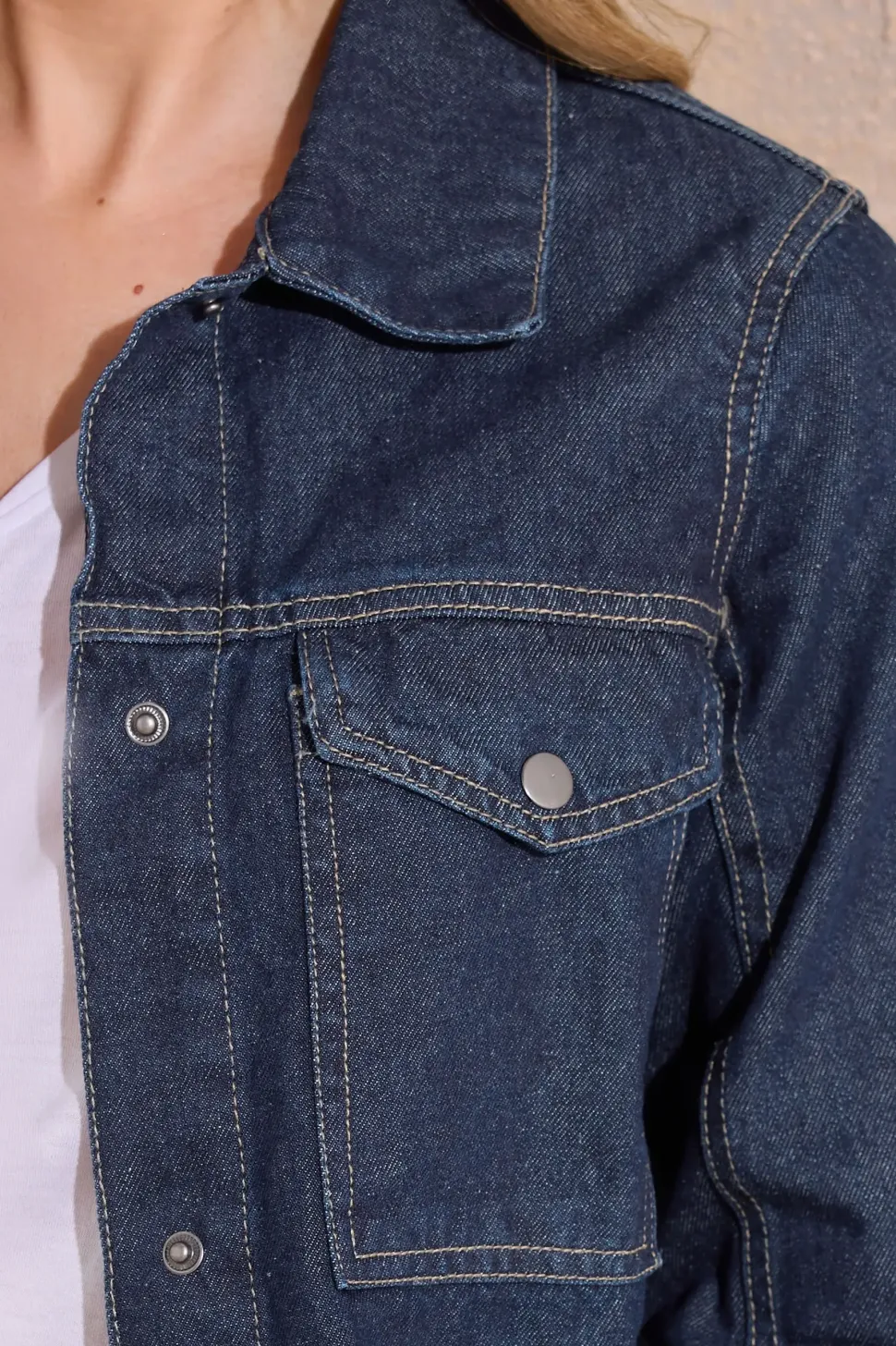 Tall Denim Bomber Jacket