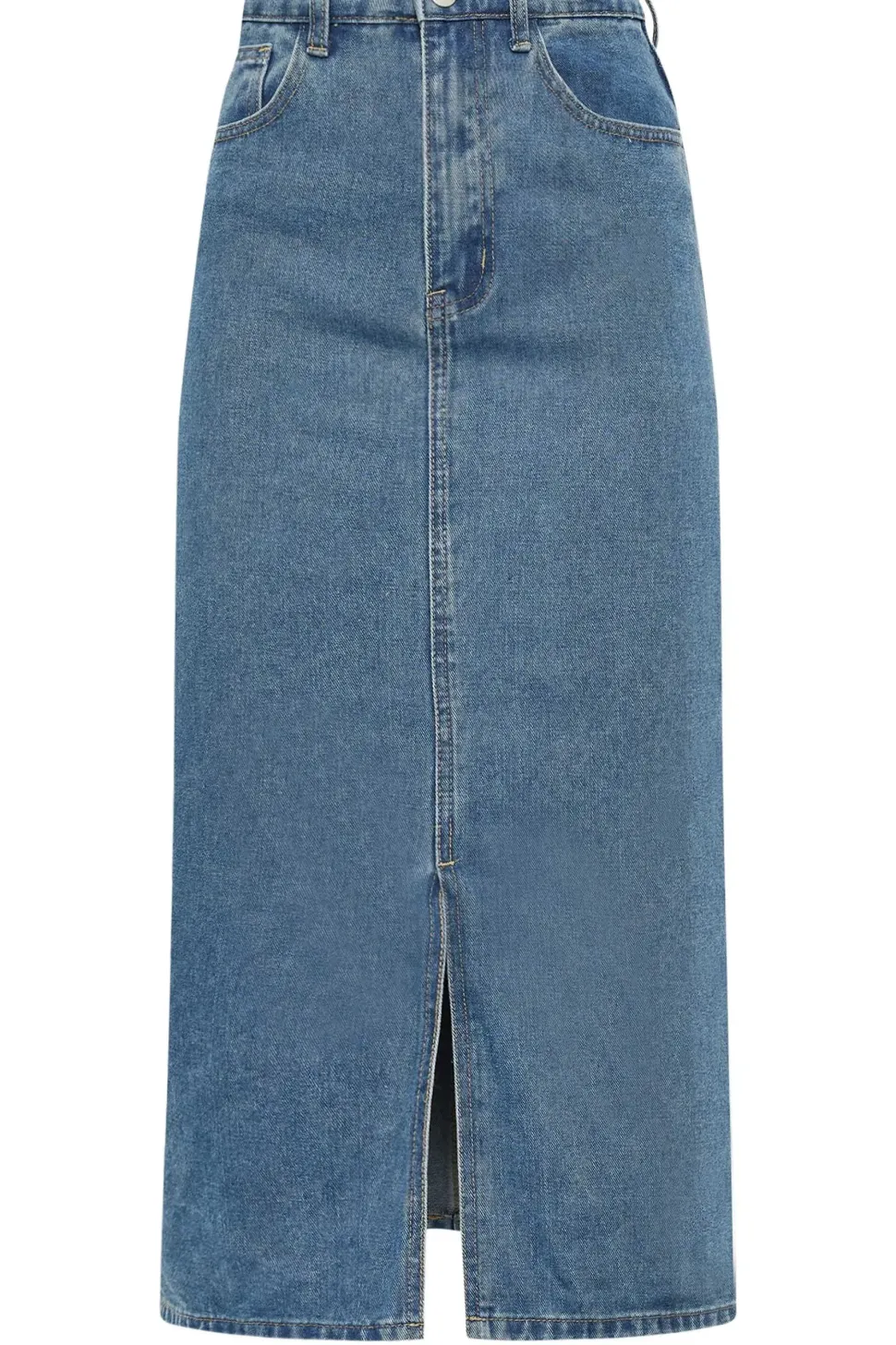 Tall Denim Midi Skirt