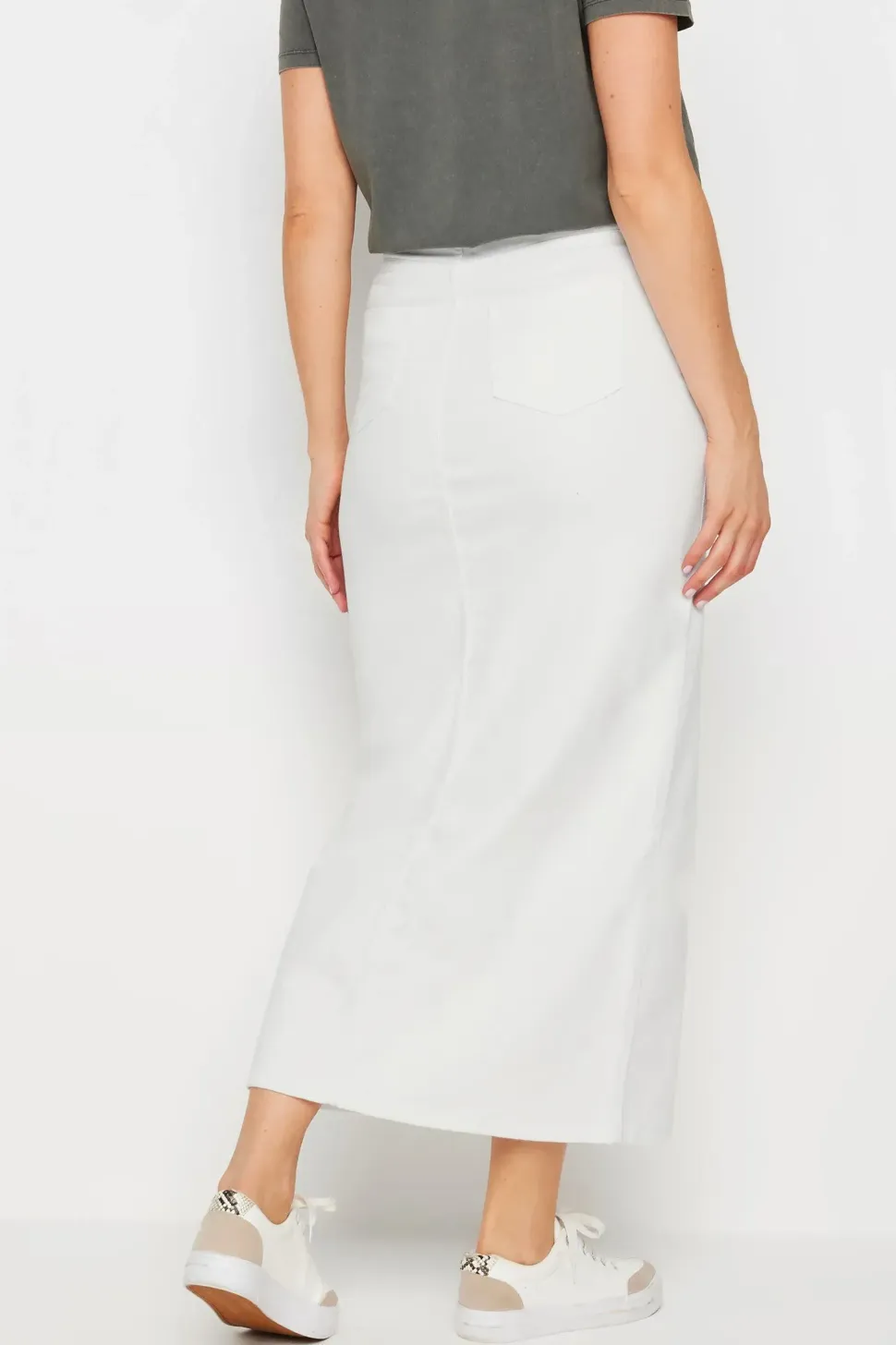 Tall Denim Split Maxi Skirt