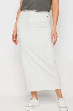 Tall Denim Split Maxi Skirt