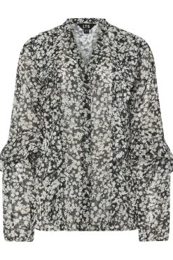 Tall Ditsy Floral Frill Shirt