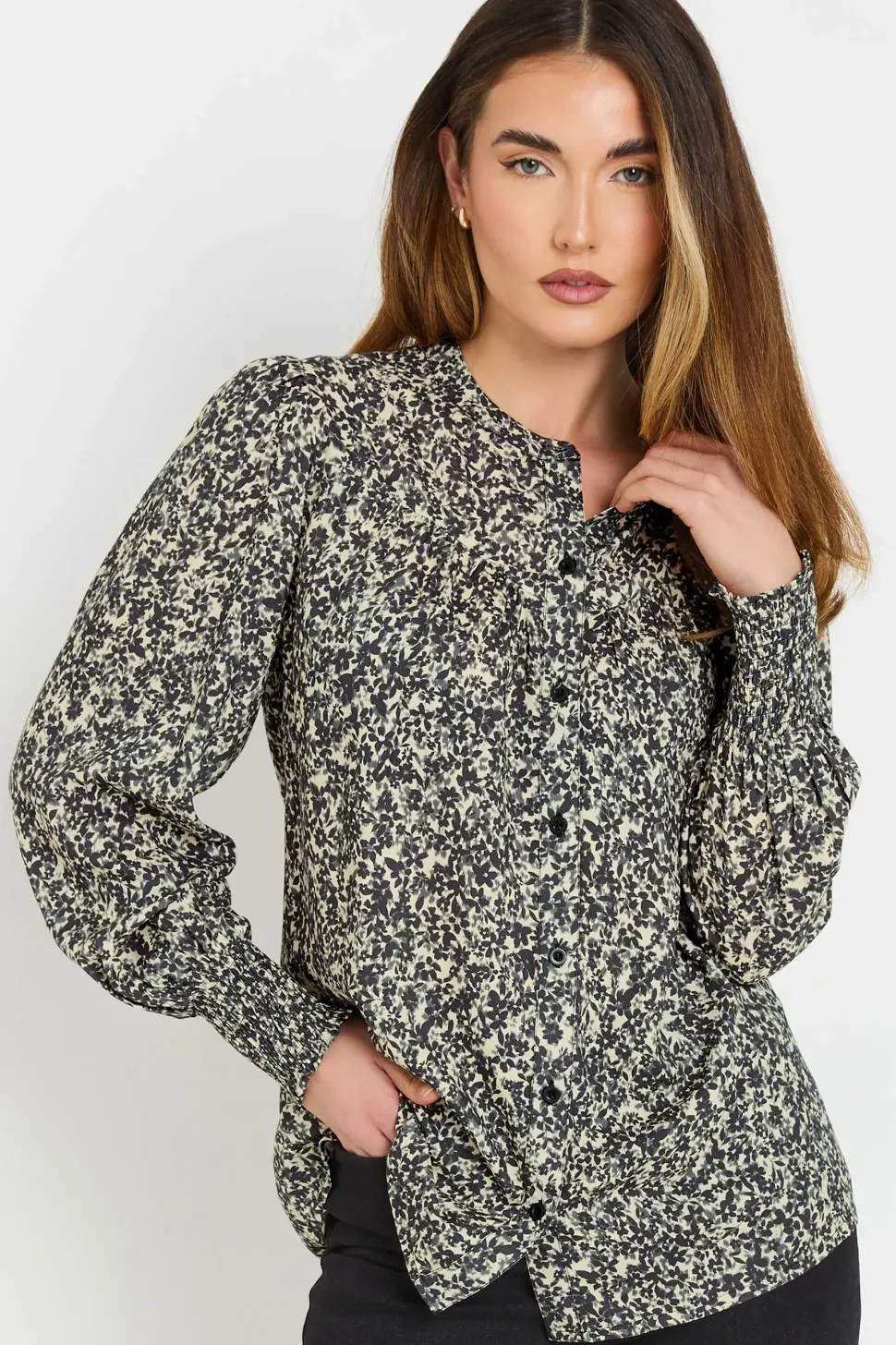 Tall Ditsy Floral Long Sleeve Blouse