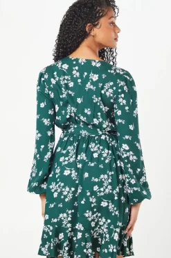 Tall Ditsy Floral Print Belted Mini Dress