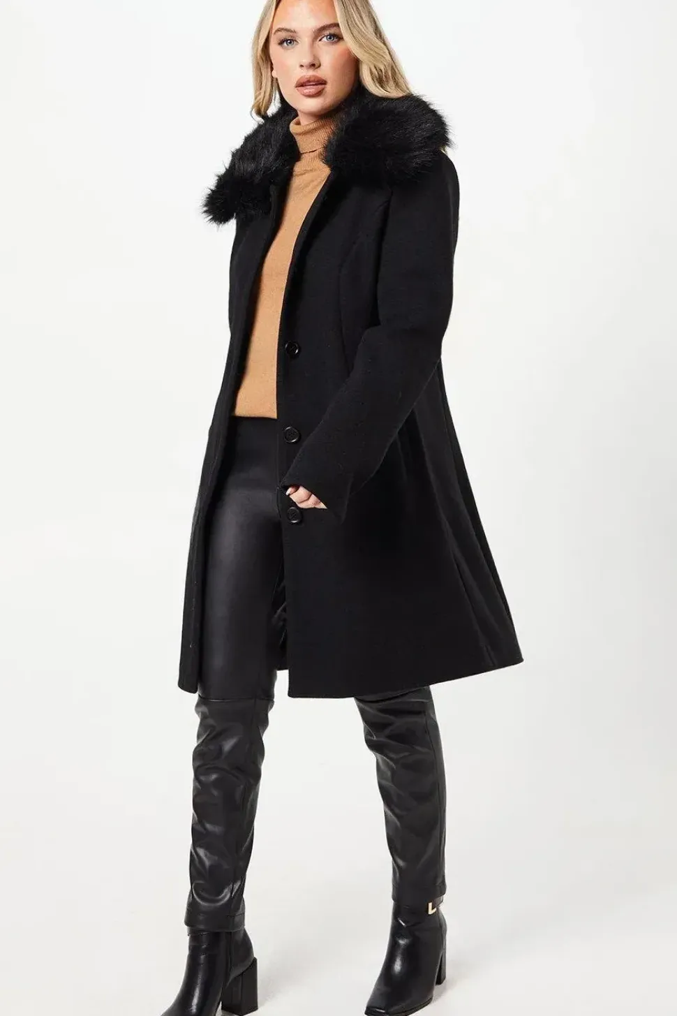 Tall Faux Fur Dolly Coat