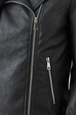 Tall Faux Leather Biker