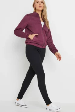 Tall Faux Suede Bomber