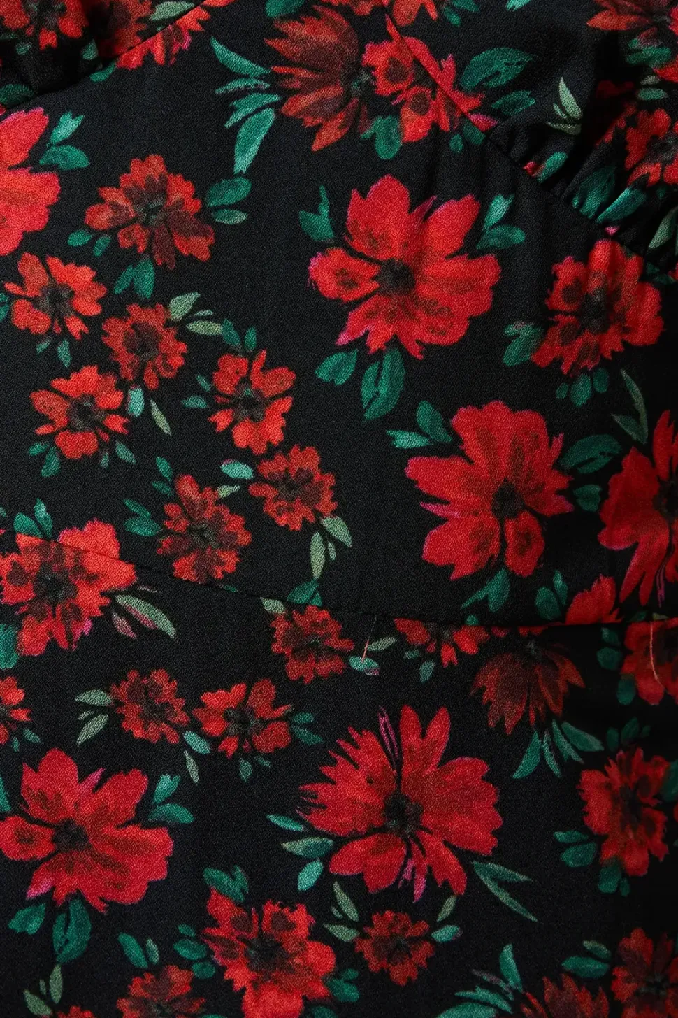 Tall Floral Lace Trim Midi Dress