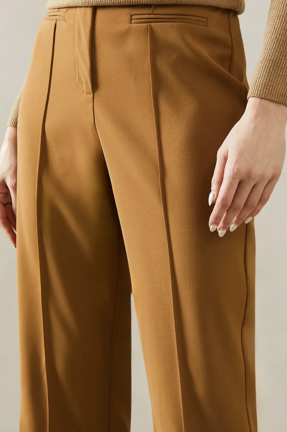 Tall High Waist Flare Trousers
