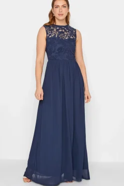 Tall Lace Chiffon Maxi Dress