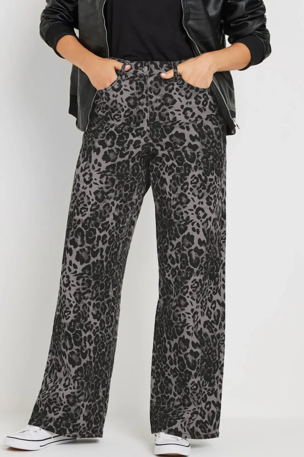 Tall Leopard Print Jeans