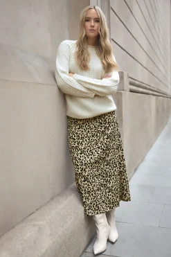 Tall Leopard Print Midaxi Skirt