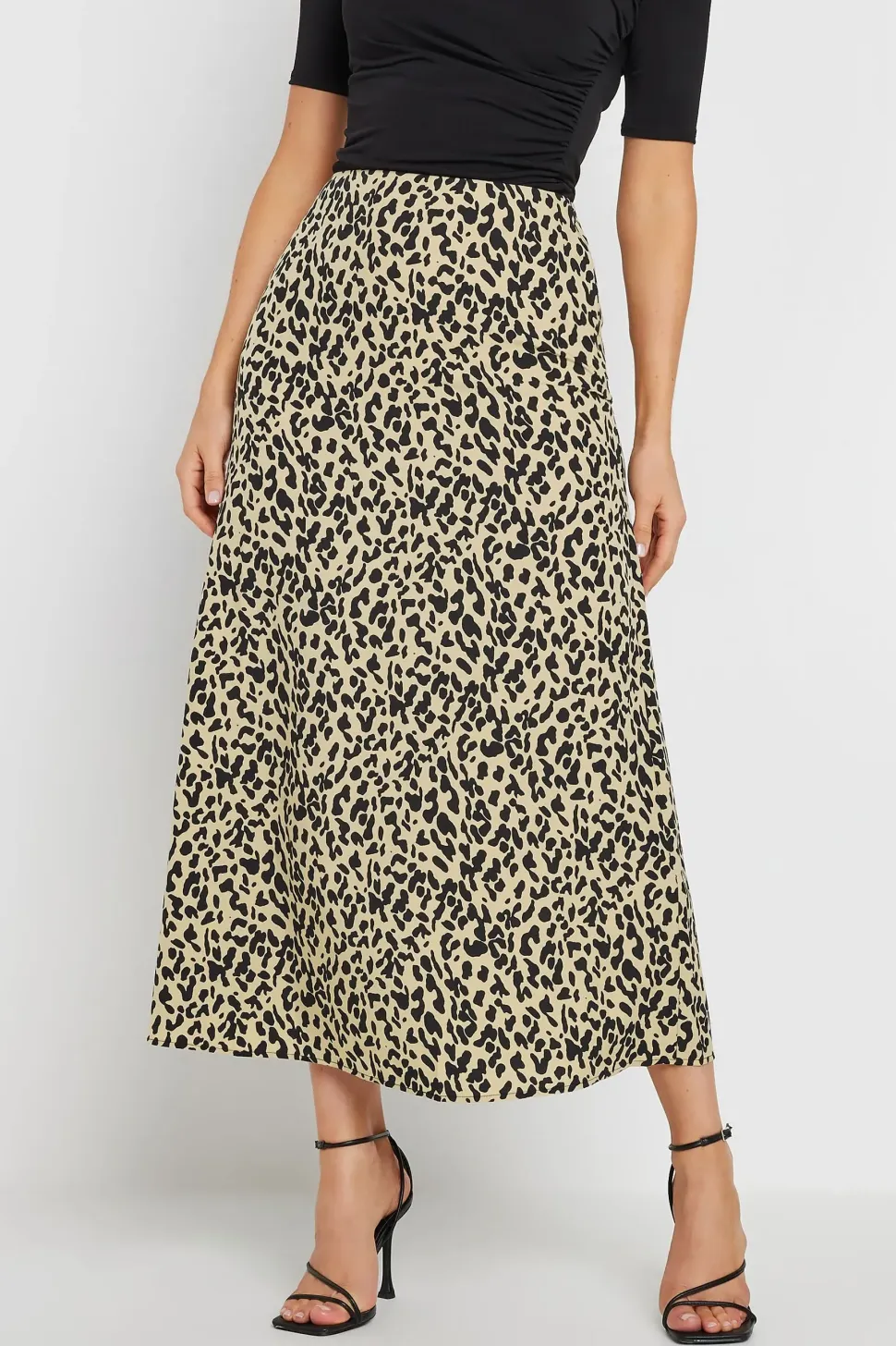Tall Leopard Print Midaxi Skirt