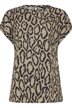 Tall Leopard Print Satin Blouse