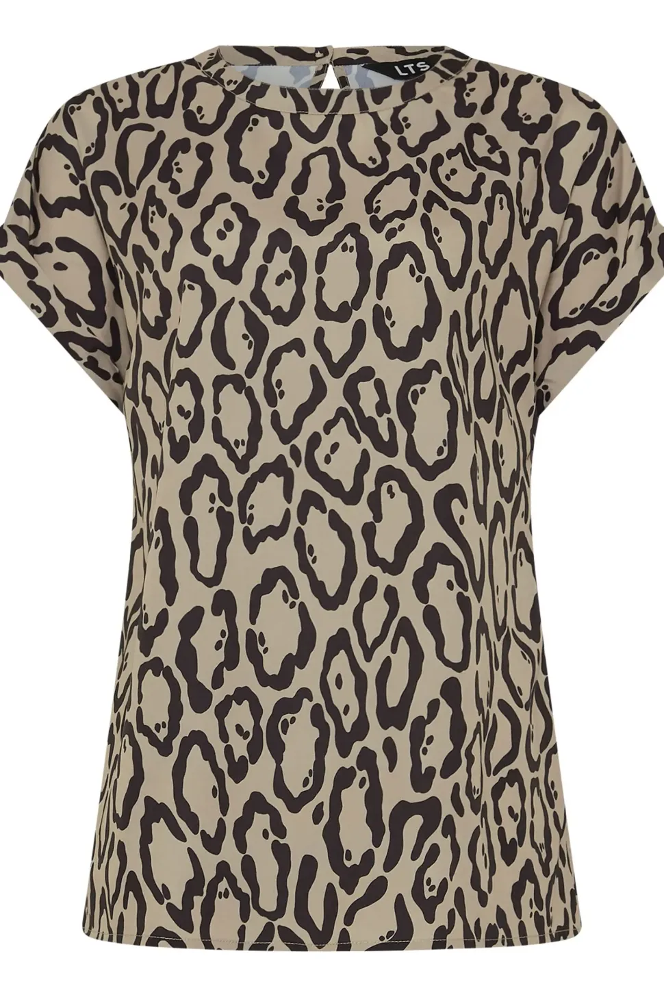 Tall Leopard Print Satin Blouse
