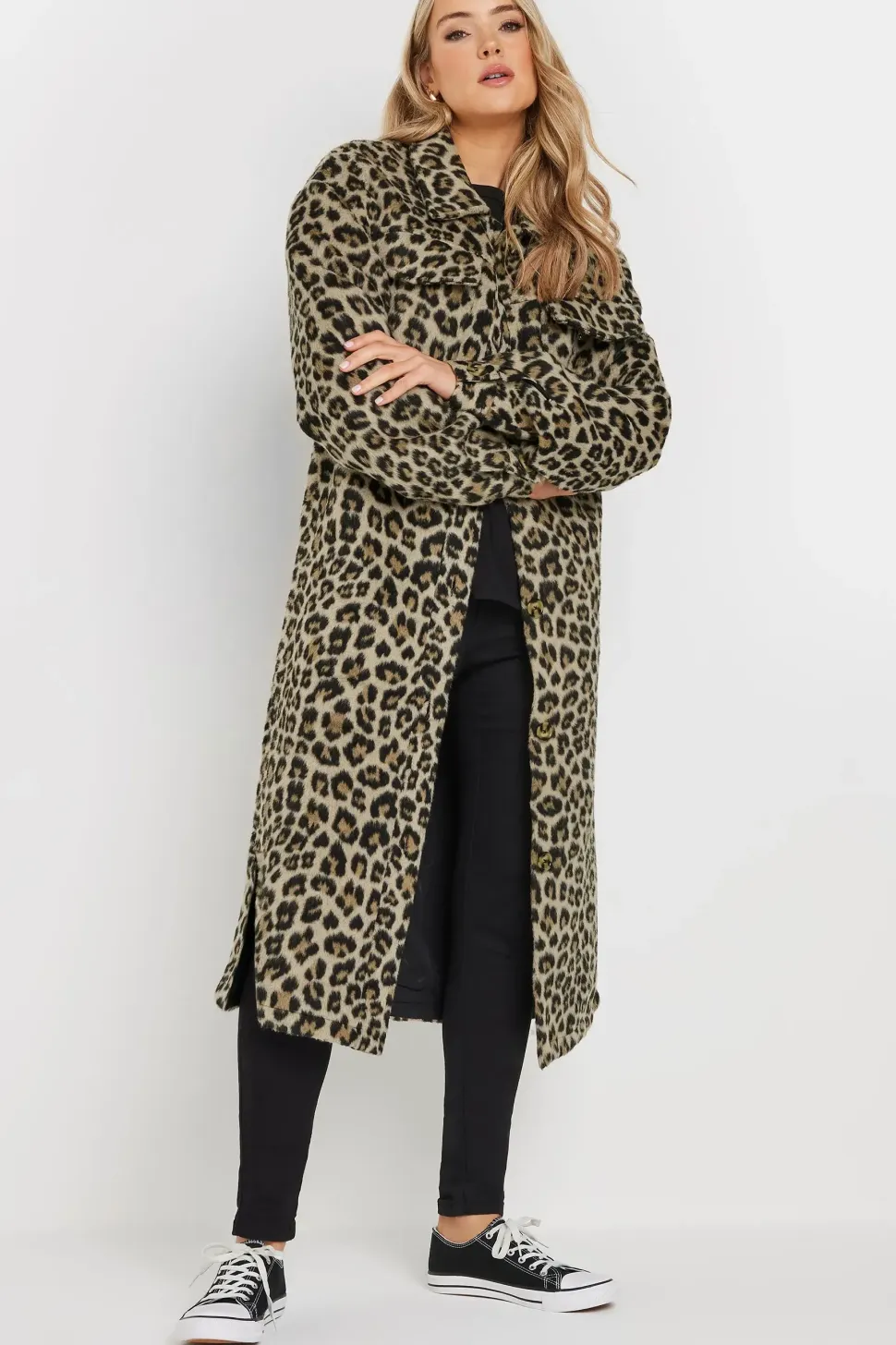 Tall Leopard Print Shacket