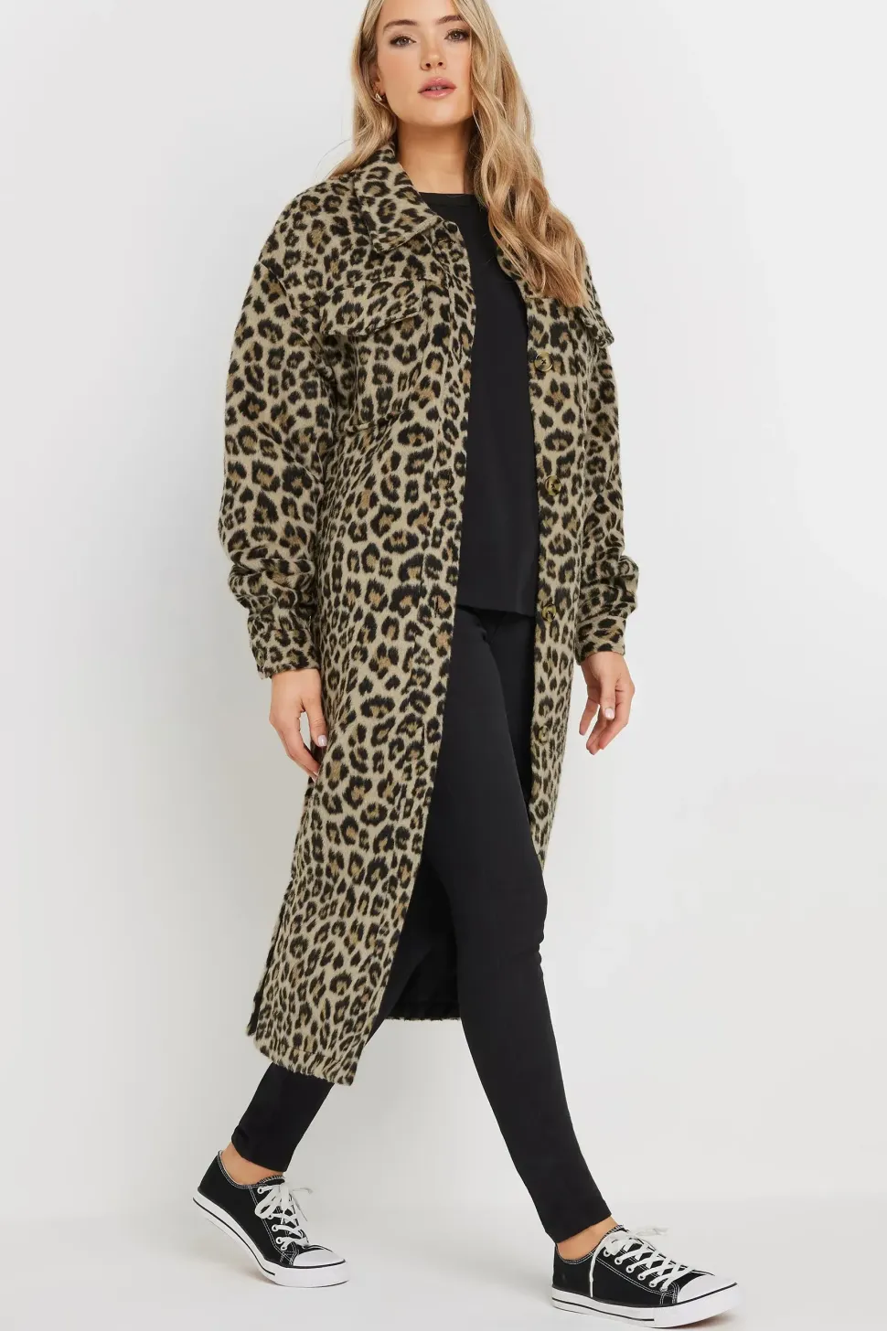 Tall Leopard Print Shacket