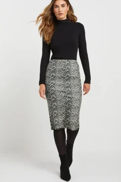 Tall Leopard Print Skirt
