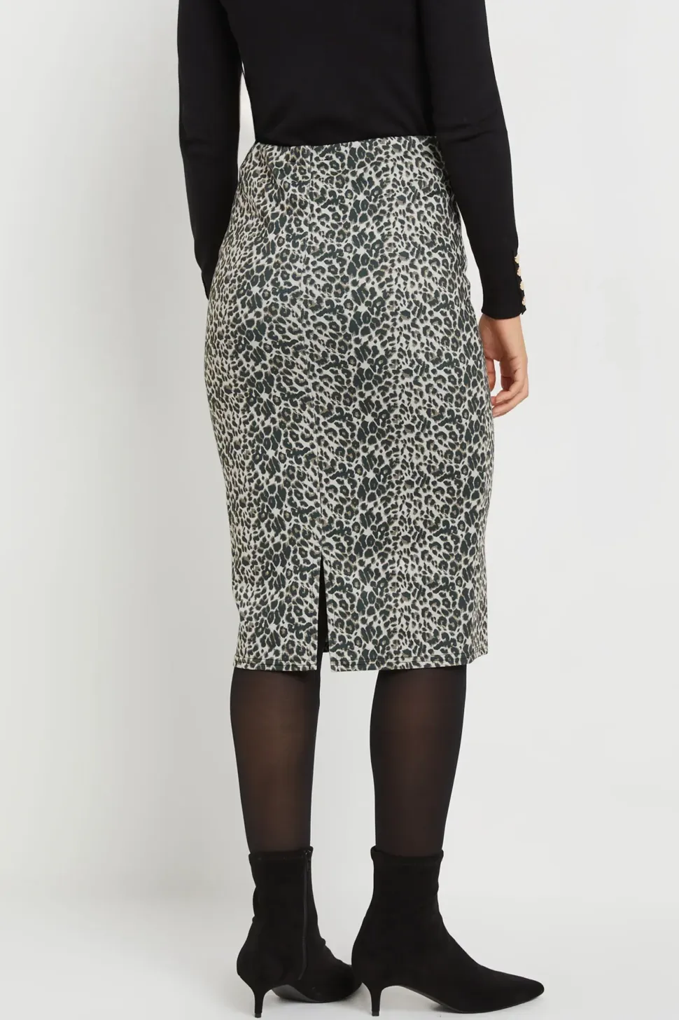 Tall Leopard Print Skirt