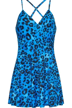 Tall Leopard Print Wrap Swim Dress