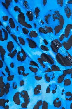 Tall Leopard Print Wrap Swim Dress