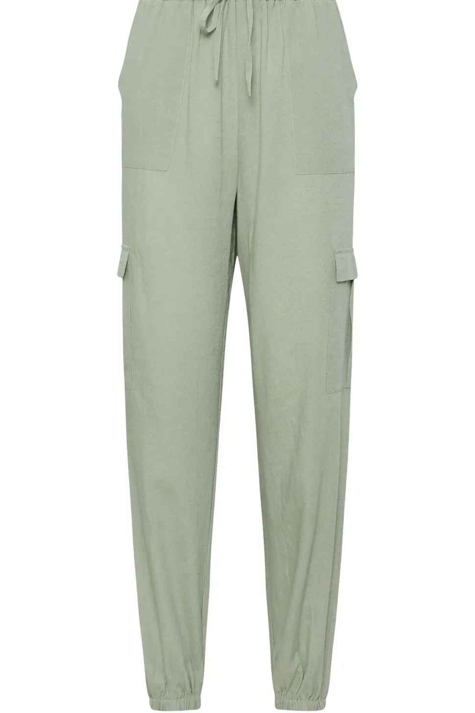 Tall Linen Cargo Trousers
