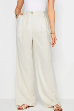 Tall Linen Wide Leg Trousers