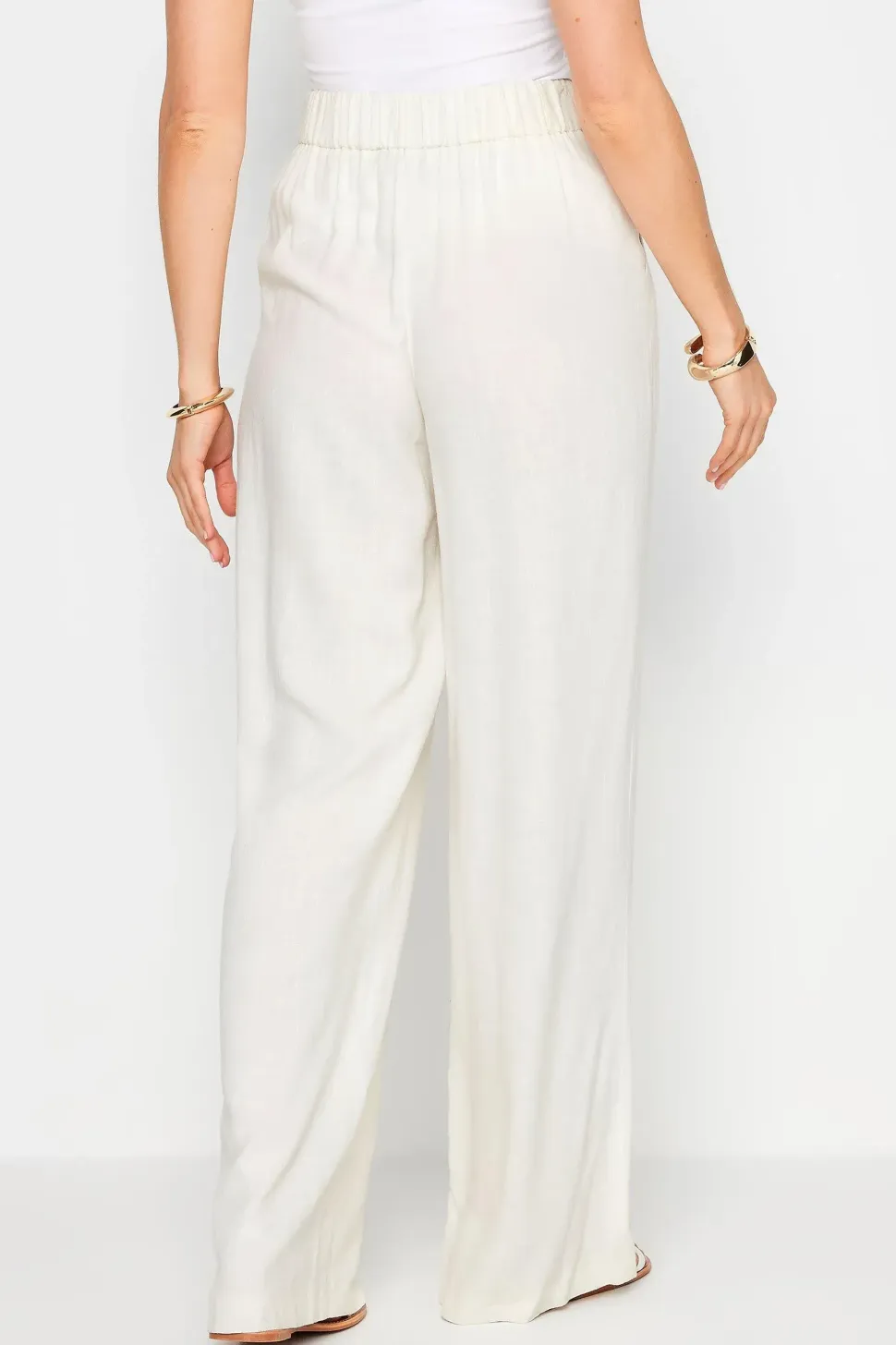 Tall Linen Wide Leg Trousers