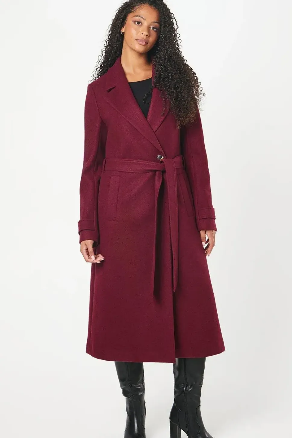 Tall Longline Wrap Coat