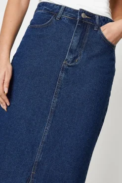 Tall Maxi Denim Skirt