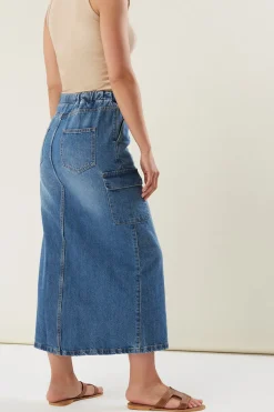 Tall Maxi Denim Skirt