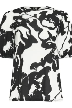 Tall Monochromatic Floral Print Top