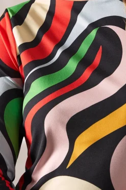Tall Multi Swirl Print Jersey Shift Dress