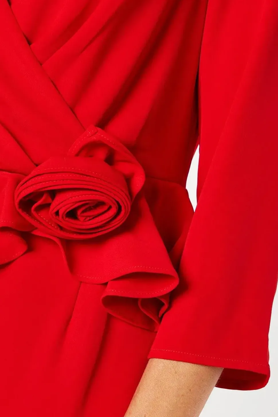 Tall Occasion Corsage Tailored Midi Dress