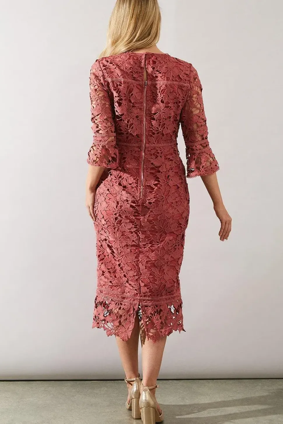Tall Occasion Corsage Tailored Midi Dress