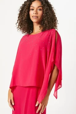 Tall Occasion Hotfix Overlay Formal Midi Dress