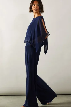Tall Occasion Sequin Overlay Jumpsuit