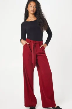 Tall Paperbag Belted Wide Leg Trouser