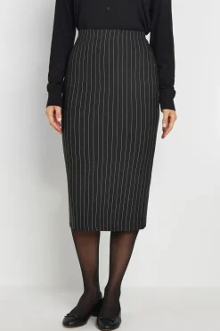 Tall Pinstripe Midaxi Skirt