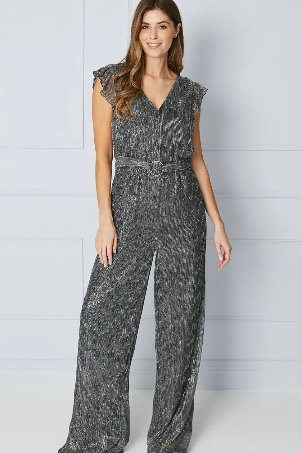Tall Plisse Ring Jumpsuit