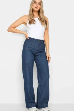 Tall Pocket Detail Wide Leg Jeans