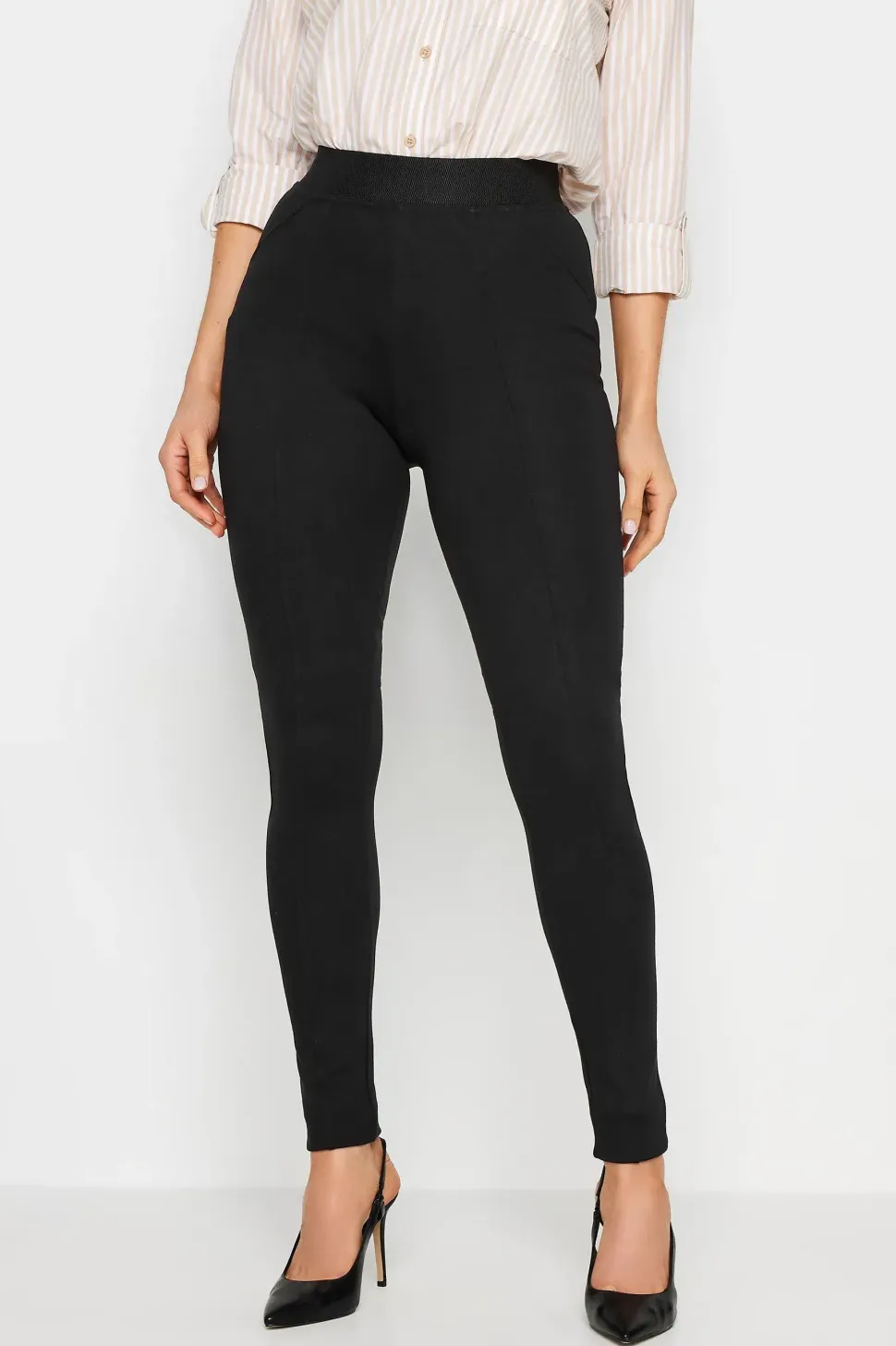 Tall Ponte Seam Detail Leggings