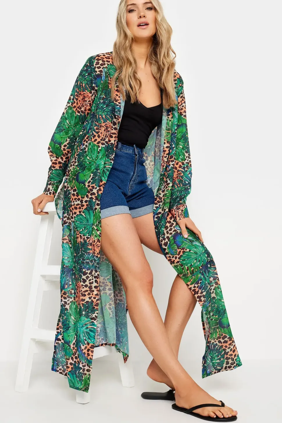 Tall Printed Beach Shirt