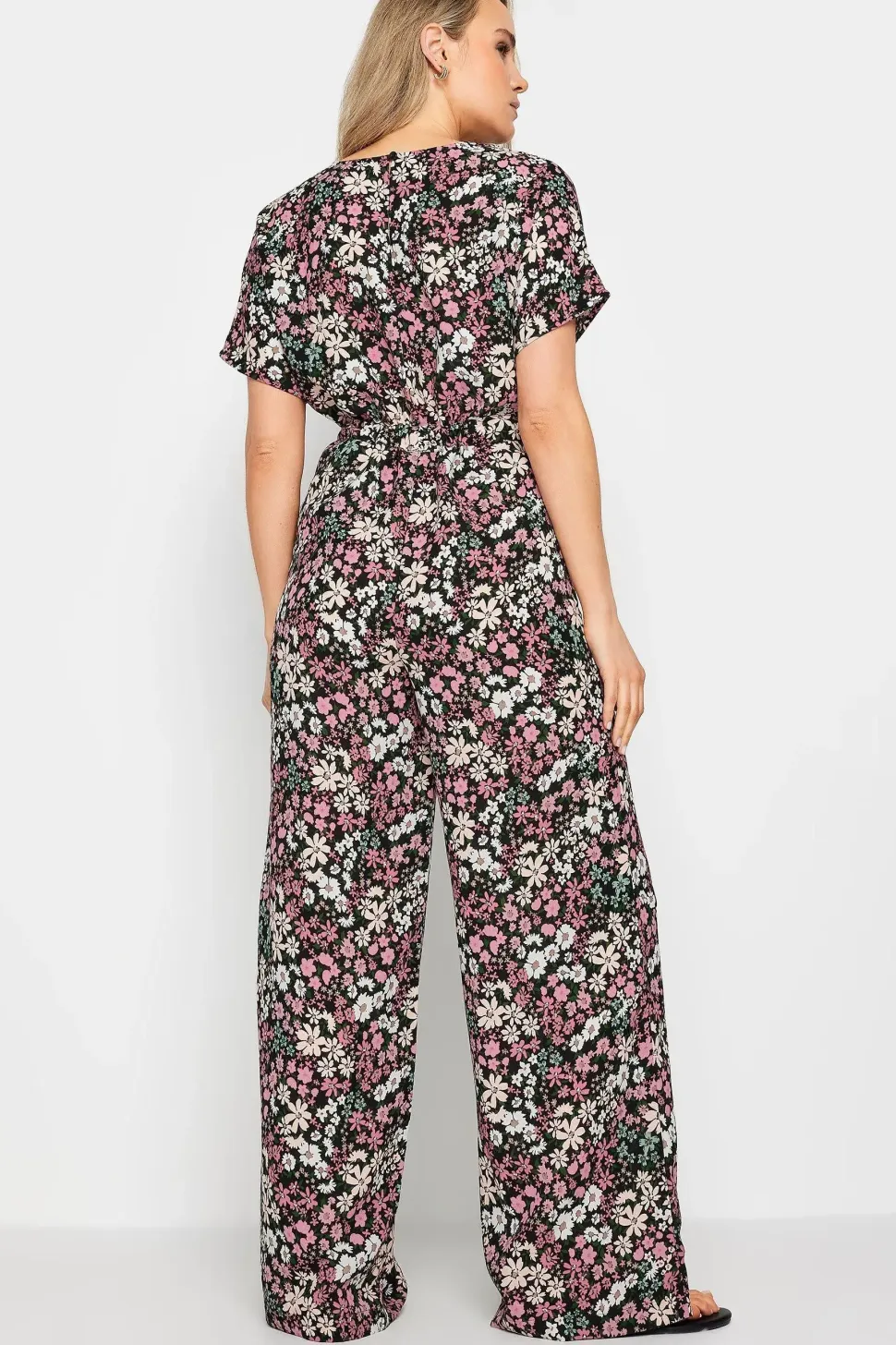 Tall Printed Tie Waist Jumpsuit