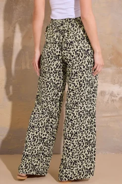 Tall Printed Wide Leg Trousers