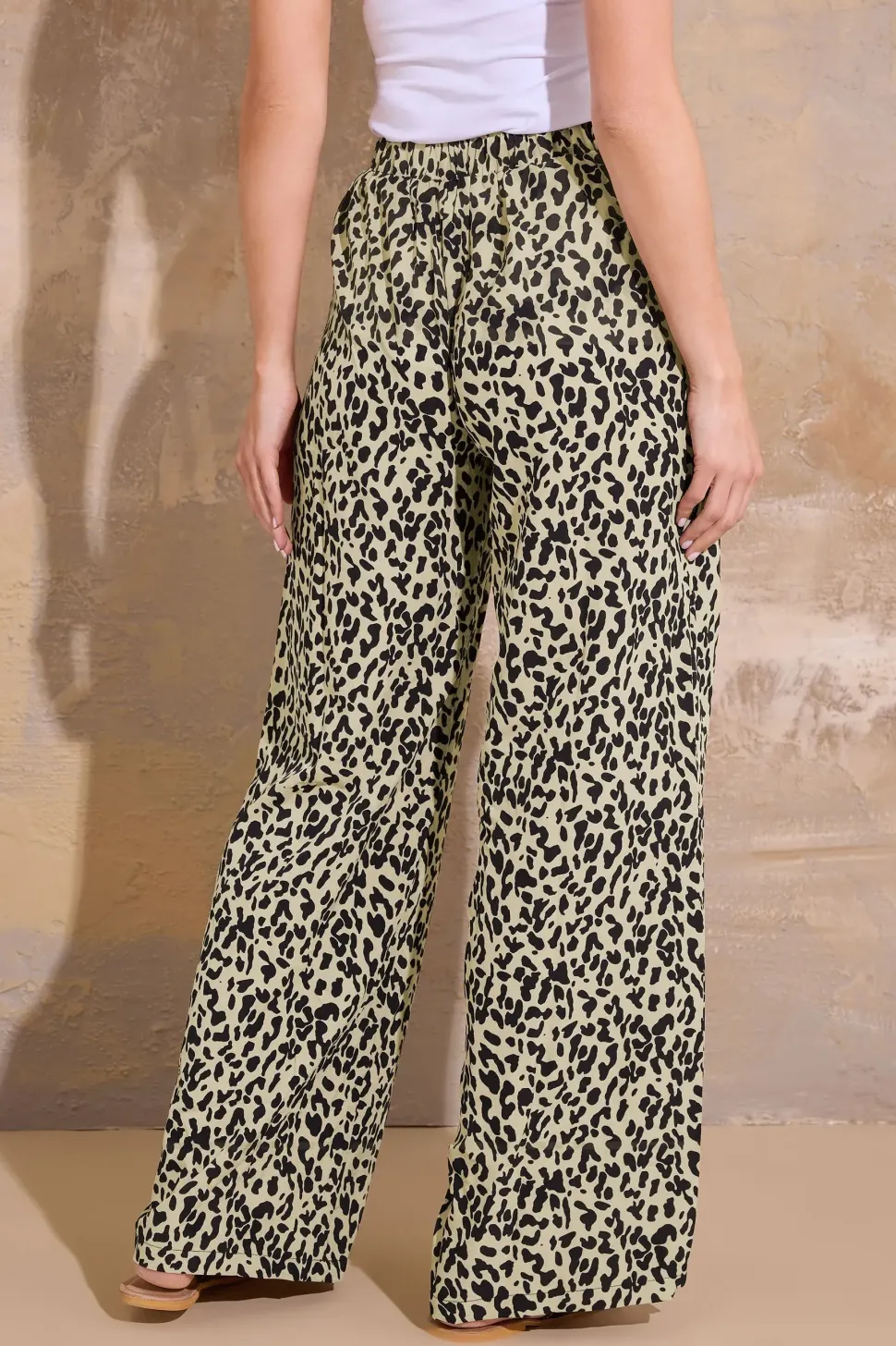 Tall Printed Wide Leg Trousers