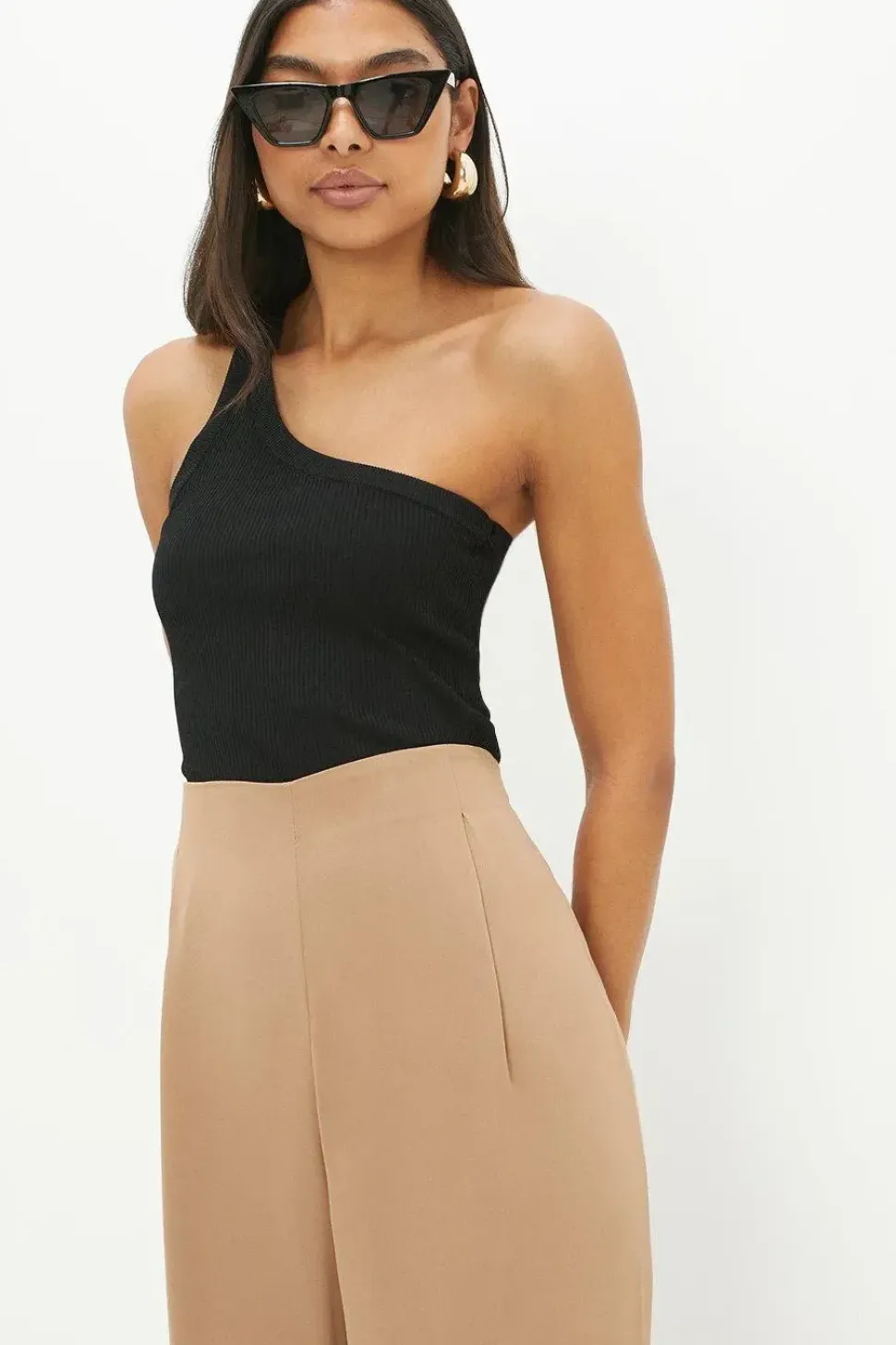 Tall Pull On Wide Leg Trousers