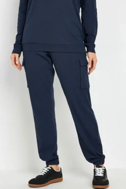 Tall Ribbed Cargo Joggers