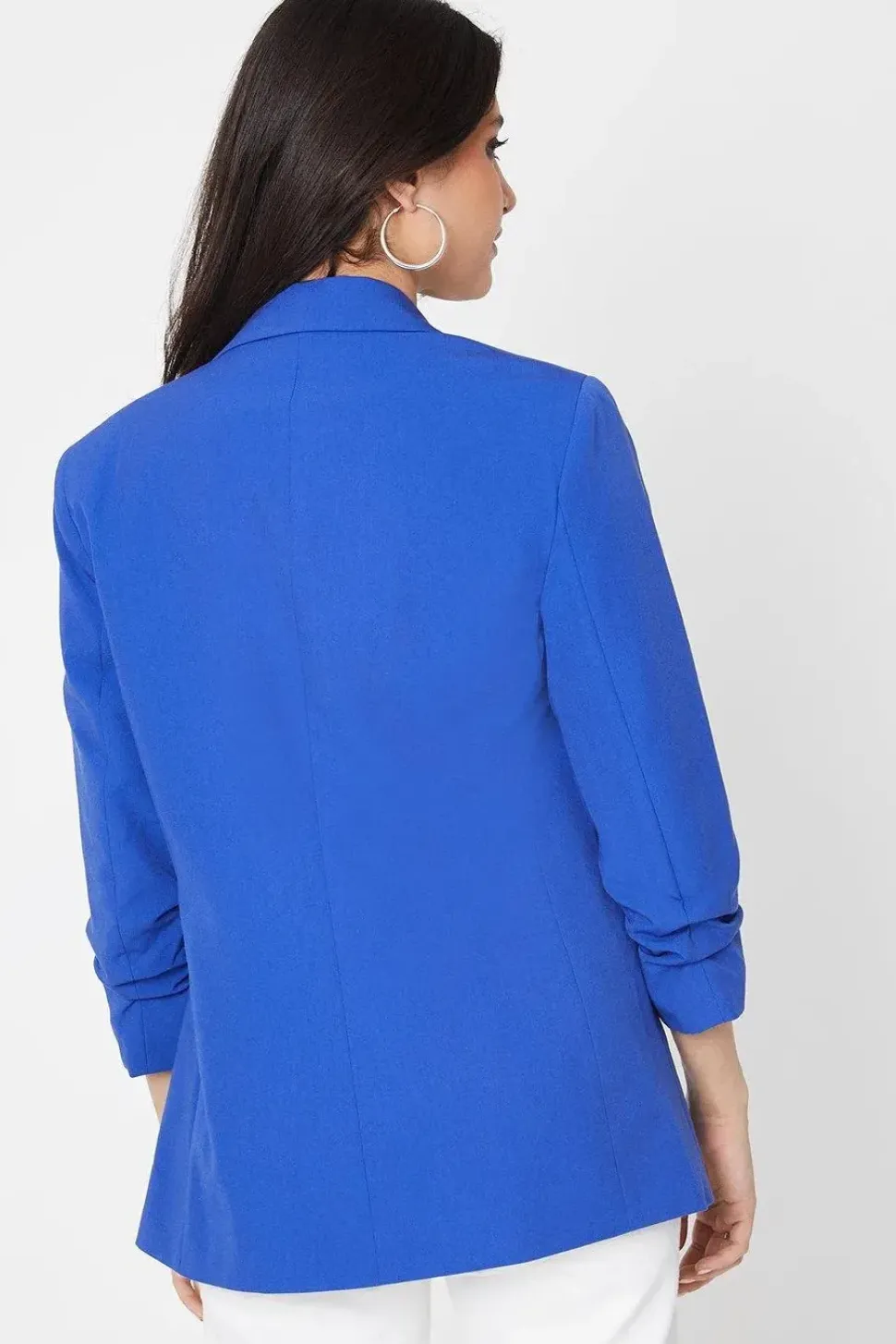 Tall Ruched Sleeve Blazer