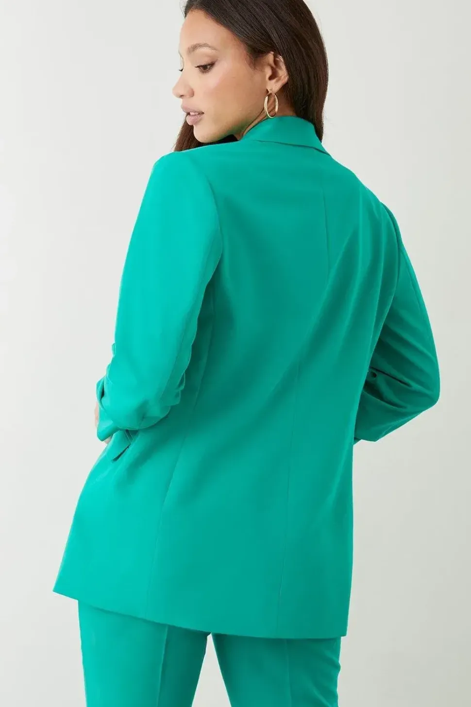 Tall Ruched Sleeve Blazer